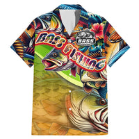 Bass Fishing Family Matching Mermaid Dress and Hawaiian Shirt Tropical Explosion Angler Design - Wonder Print Shop