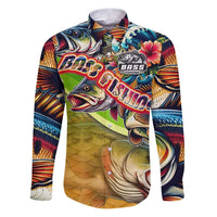Bass Fishing Family Matching Puletasi and Hawaiian Shirt Tropical Explosion Angler Design - Wonder Print Shop