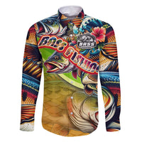 Bass Fishing Family Matching Summer Maxi Dress and Hawaiian Shirt Tropical Explosion Angler Design - Wonder Print Shop