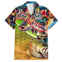 Bass Fishing Hawaiian Shirt Tropical Explosion Angler Design - Wonder Print Shop