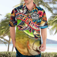Bass Fishing Hawaiian Shirt Tropical Explosion Angler Design - Wonder Print Shop