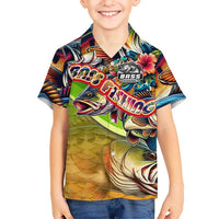Bass Fishing Hawaiian Shirt Tropical Explosion Angler Design - Wonder Print Shop