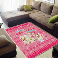 Merry Christmas Canada Area Rug Xmas Travel Map - Wonder Print Shop