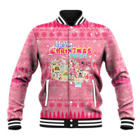 Merry Christmas Canada Baseball Jacket Xmas Travel Map - Wonder Print Shop