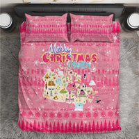 Merry Christmas Canada Bedding Set Xmas Travel Map - Wonder Print Shop
