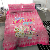 Merry Christmas Canada Bedding Set Xmas Travel Map - Wonder Print Shop