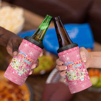 Merry Christmas Canada 4 in 1 Can Cooler Tumbler Xmas Travel Map - Wonder Print Shop