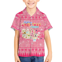 Merry Christmas Canada Family Matching Summer Maxi Dress and Hawaiian Shirt Xmas Travel Map - Wonder Print Shop