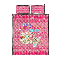 Merry Christmas Canada Quilt Bed Set Xmas Travel Map - Wonder Print Shop