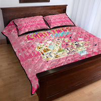 Merry Christmas Canada Quilt Bed Set Xmas Travel Map - Wonder Print Shop