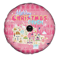 Merry Christmas Canada Spare Tire Cover Xmas Travel Map - Wonder Print Shop