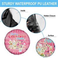 Merry Christmas Canada Spare Tire Cover Xmas Travel Map - Wonder Print Shop