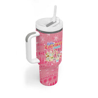 Merry Christmas Canada Tumbler With Handle Xmas Travel Map - Wonder Print Shop