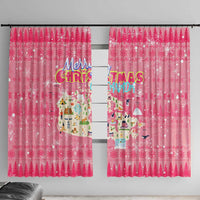Merry Christmas Canada Window Curtain Xmas Travel Map - Wonder Print Shop
