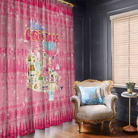 Merry Christmas Canada Window Curtain Xmas Travel Map - Wonder Print Shop