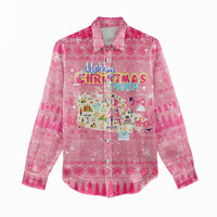 Merry Christmas Canada Women Casual Shirt Xmas Travel Map - Wonder Print Shop