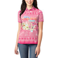 Merry Christmas Canada Women Polo Shirt Xmas Travel Map - Wonder Print Shop