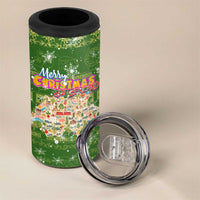 Merry Christmas Switzerland 4 in 1 Can Cooler Tumbler Xmas Travel Map - Wonder Print Shop