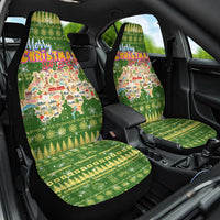 Merry Christmas Switzerland Car Seat Cover Xmas Travel Map - Wonder Print Shop