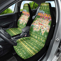 Merry Christmas Switzerland Car Seat Cover Xmas Travel Map - Wonder Print Shop