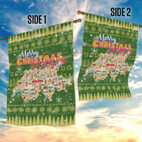 Merry Christmas Switzerland Garden Flag Xmas Travel Map - Wonder Print Shop