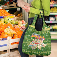 Merry Christmas Switzerland Grocery Bag Xmas Travel Map - Wonder Print Shop