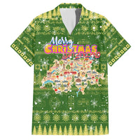 Merry Christmas Switzerland Hawaiian Shirt Xmas Travel Map - Wonder Print Shop