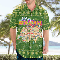 Merry Christmas Switzerland Hawaiian Shirt Xmas Travel Map - Wonder Print Shop