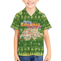 Merry Christmas Switzerland Hawaiian Shirt Xmas Travel Map - Wonder Print Shop
