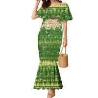 Merry Christmas Switzerland Mermaid Dress Xmas Travel Map - Wonder Print Shop