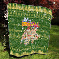 Merry Christmas Switzerland Quilt Xmas Travel Map - Wonder Print Shop