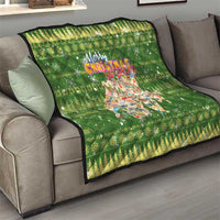 Merry Christmas Switzerland Quilt Xmas Travel Map - Wonder Print Shop