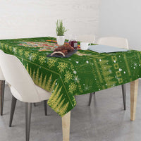 Merry Christmas Switzerland Tablecloth Xmas Travel Map - Wonder Print Shop