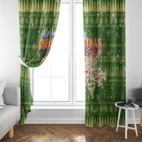 Merry Christmas Switzerland Window Curtain Xmas Travel Map - Wonder Print Shop