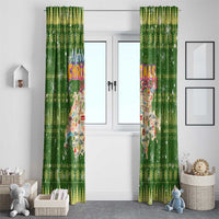 Merry Christmas Switzerland Window Curtain Xmas Travel Map - Wonder Print Shop