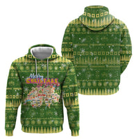 Merry Christmas Switzerland Zip Hoodie Xmas Travel Map - Wonder Print Shop