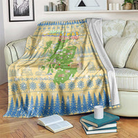 Merry Christmas Scotland Blanket Xmas Travel Map - Wonder Print Shop