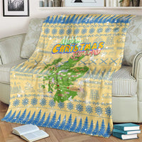 Merry Christmas Scotland Blanket Xmas Travel Map - Wonder Print Shop