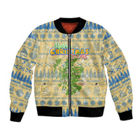 Merry Christmas Scotland Bomber Jacket Xmas Travel Map - Wonder Print Shop