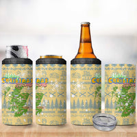 Merry Christmas Scotland 4 in 1 Can Cooler Tumbler Xmas Travel Map - Wonder Print Shop