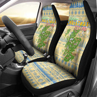 Merry Christmas Scotland Car Seat Cover Xmas Travel Map - Wonder Print Shop