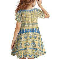 Merry Christmas Scotland Family Matching Mermaid Dress and Hawaiian Shirt Xmas Travel Map - Wonder Print Shop