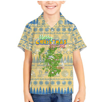 Merry Christmas Scotland Family Matching Mermaid Dress and Hawaiian Shirt Xmas Travel Map - Wonder Print Shop