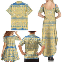 Merry Christmas Scotland Family Matching Summer Maxi Dress and Hawaiian Shirt Xmas Travel Map - Wonder Print Shop