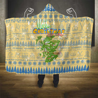 Merry Christmas Scotland Hooded Blanket Xmas Travel Map - Wonder Print Shop