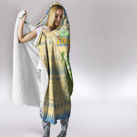 Merry Christmas Scotland Hooded Blanket Xmas Travel Map - Wonder Print Shop