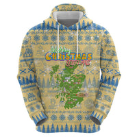 Merry Christmas Scotland Hoodie Xmas Travel Map - Wonder Print Shop