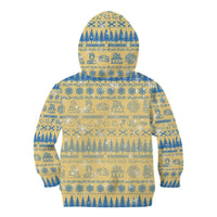 Merry Christmas Scotland Kid Hoodie Xmas Travel Map - Wonder Print Shop