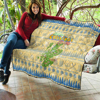 Merry Christmas Scotland Quilt Xmas Travel Map - Wonder Print Shop