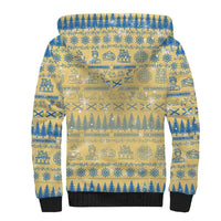 Merry Christmas Scotland Sherpa Hoodie Xmas Travel Map - Wonder Print Shop